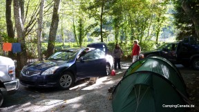 Campsite im Porteau Cove Provincial Park