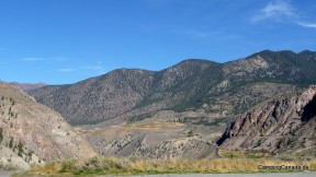 Blick auf die Landschaft am Highway 99, kurz vor Lilloet