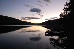 Sonnenuntergang am Loon Lake